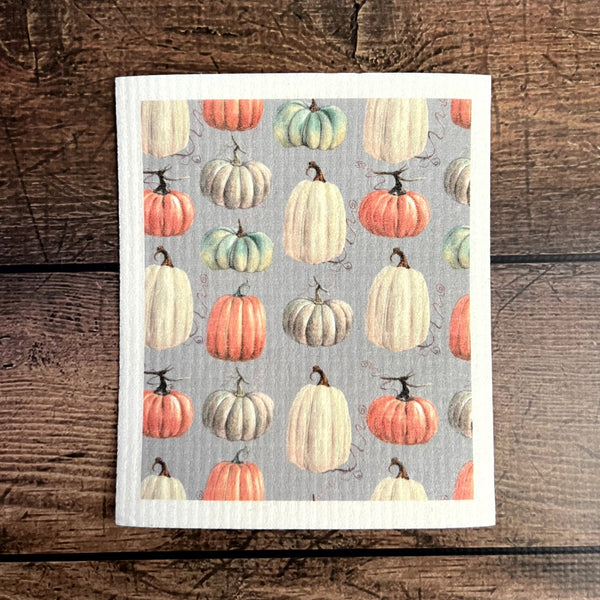 Boo! Fall Pattern Swedish Dishcloth - Driftless Studios