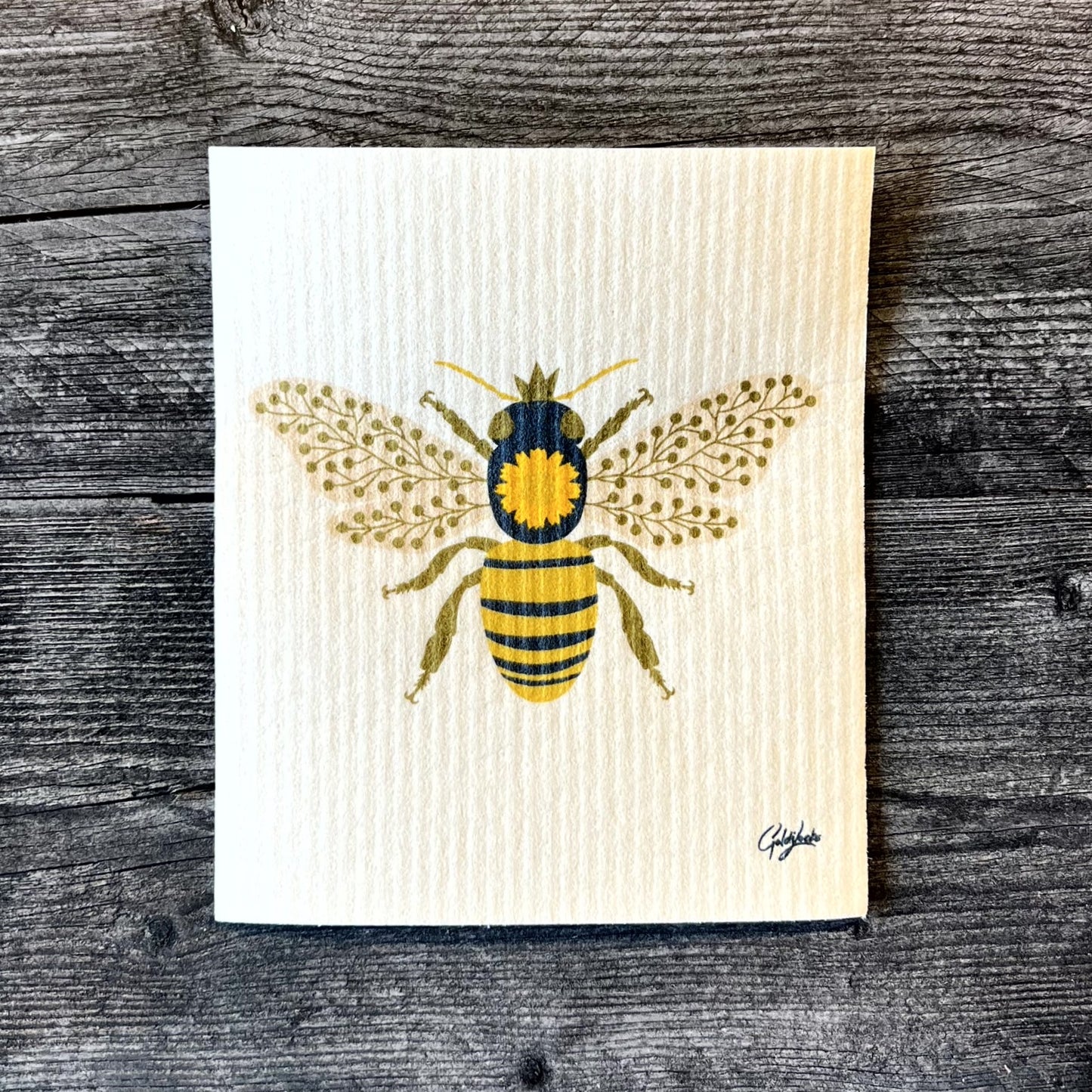 Queen Bee - Swedish Dishcloth