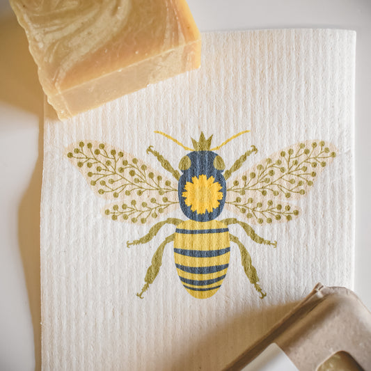 Queen Bee - Swedish Dishcloth