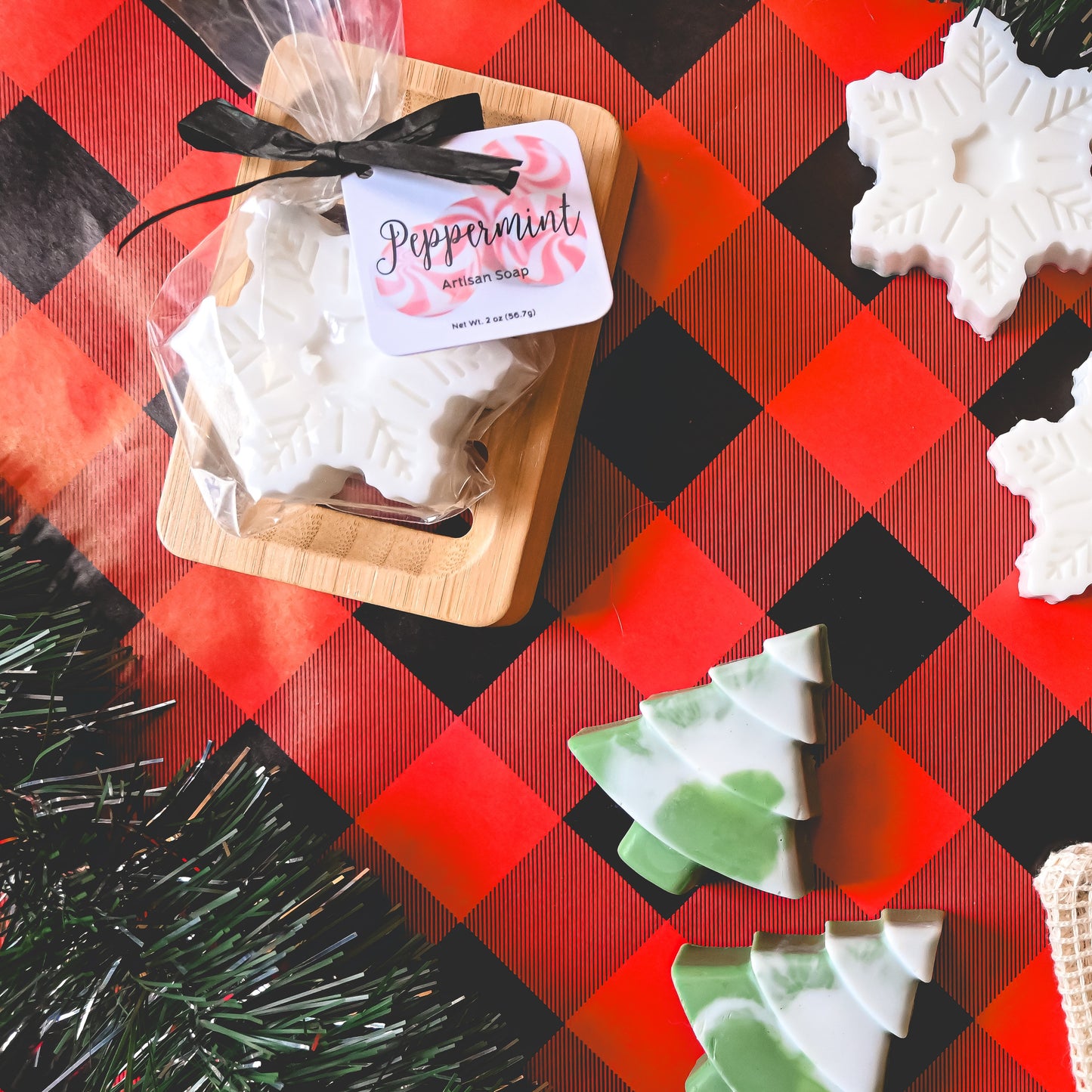 Peppermint Snowflake Soap