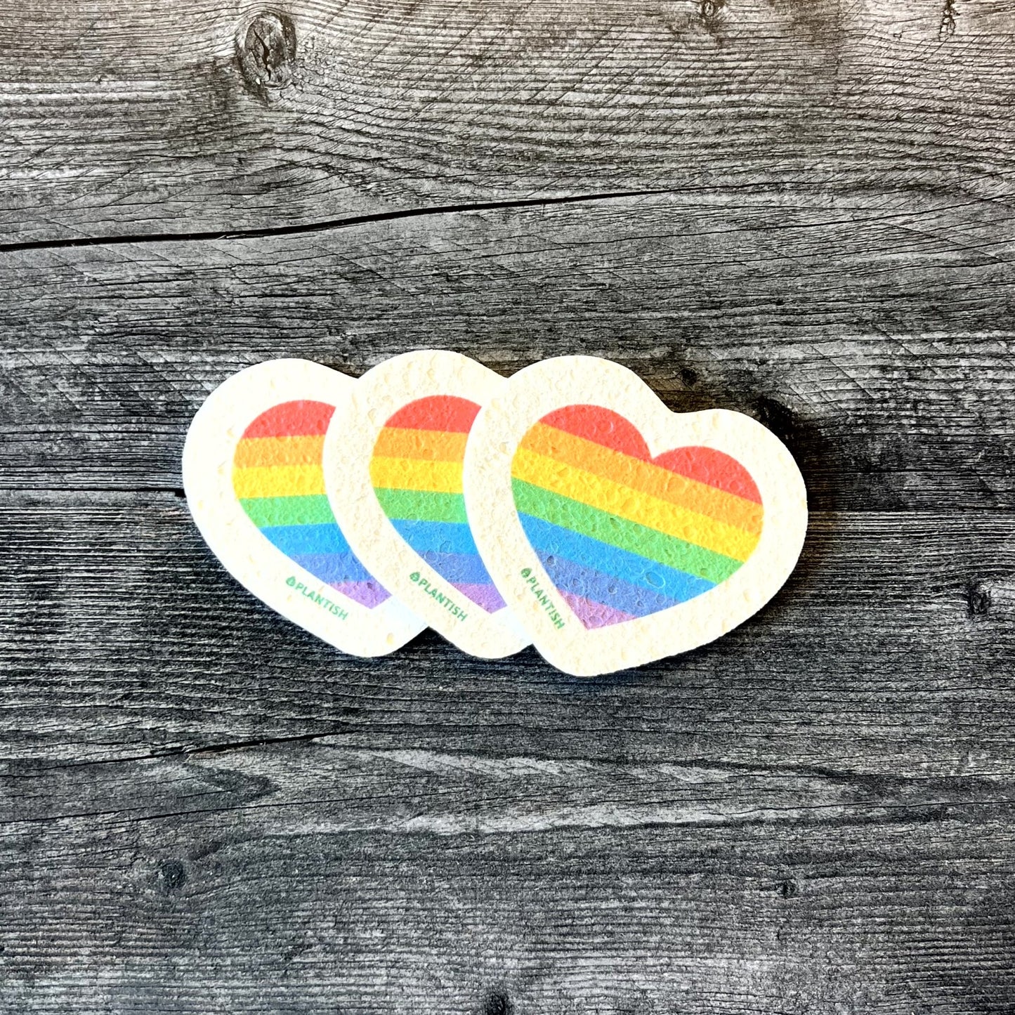 Rainbow Heart Pop Up Sponge