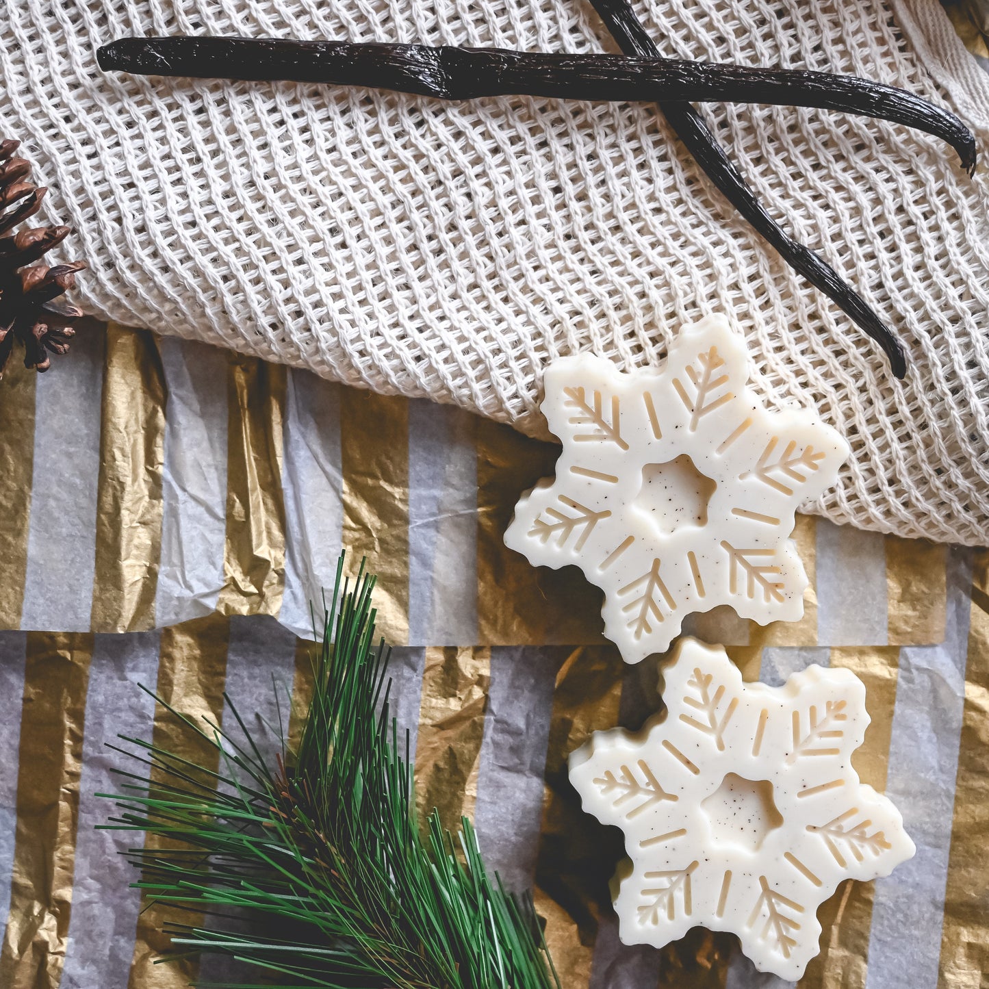 Vanilla Chai Snowflake Soap