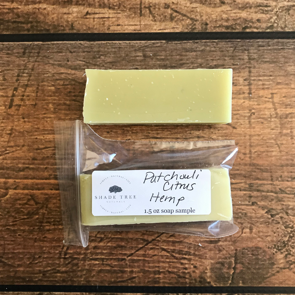 Patchouli Citrus Hemp Soap Sample (Limited Edition)